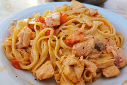 Thumbnail for Pasta mit Lachs Sahnesoße